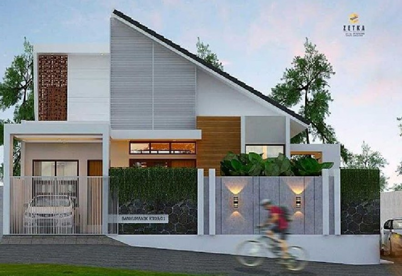 Bentuk Rumah Atap Miring Desain Id