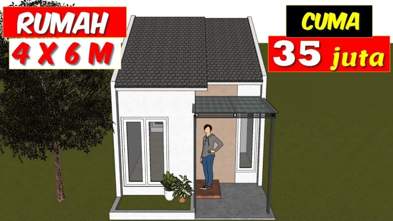 Ide Desain Rumah Petak Ukuran 4x6 Desain Id