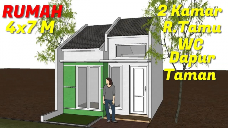 Konsep Desain Rumah Petak Ukuran X Desain Id