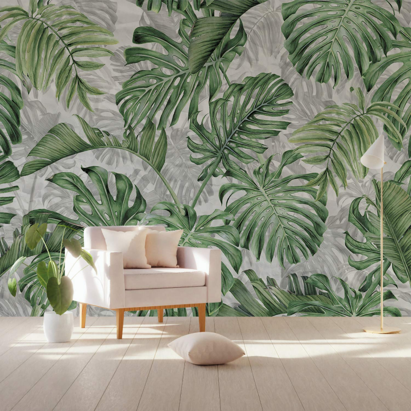 Wallpaper Dinding Minimalis Gambar Daun Desain Id