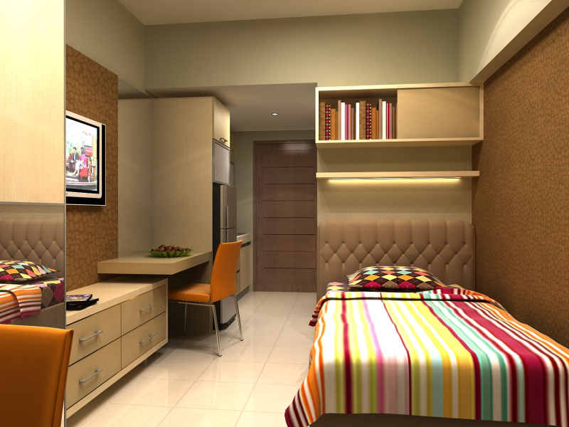 Foto Desain Interior Apartemen Studio - Desain Id