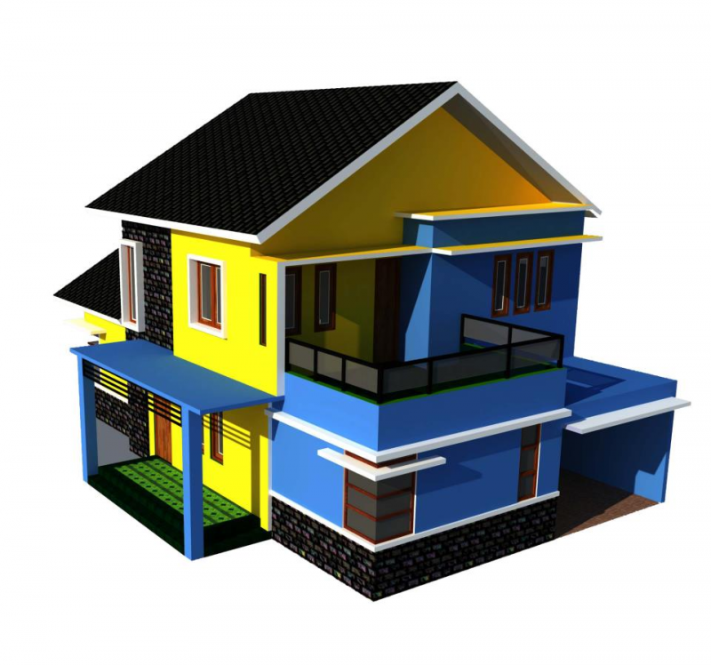 Rumah Warna Warni - Desain id