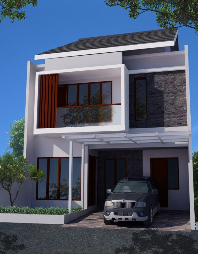 30 Desain Rumah 2 Lantai Minimalis Modern Dan Elegan Desain Id