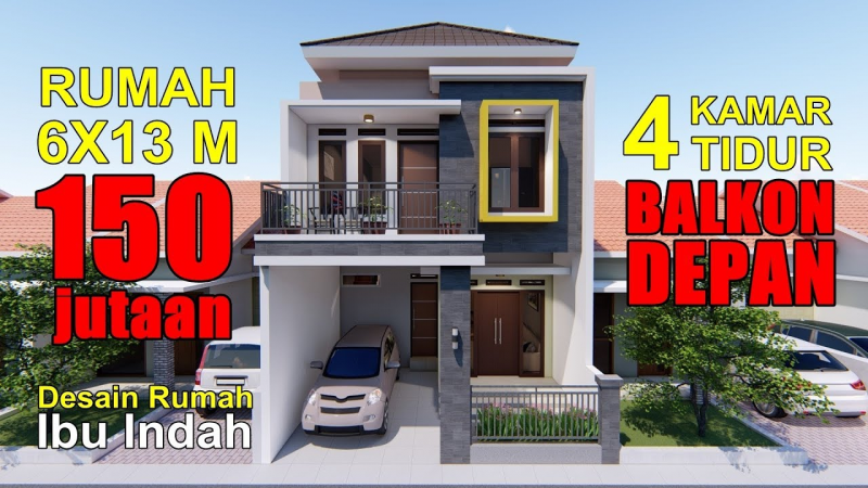 Contoh Gambar Desain Rumah 7x12 Desain Id