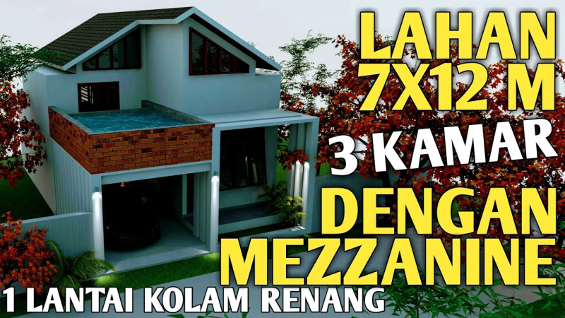 30 Ide Desain Rumah 7x12 Meter Terbaru Desain Id