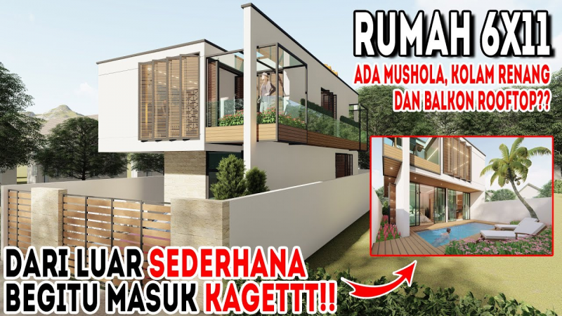 Desain Rumah Dengan Kolam Renang Foto - Desain id