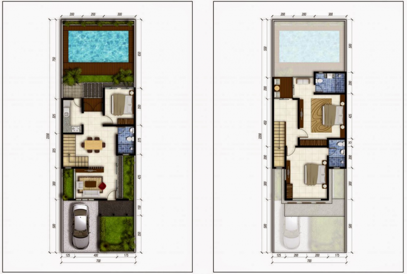 Gambaran Desain Rumah Dengan Kolam Renang - Desain id