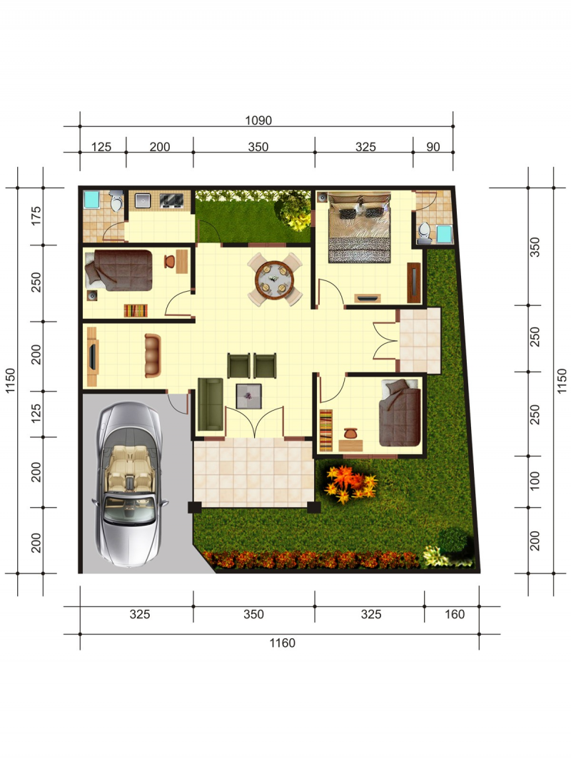 28 Desain Rumah Hook Type 36 Mininalis dan Modern - Desain id