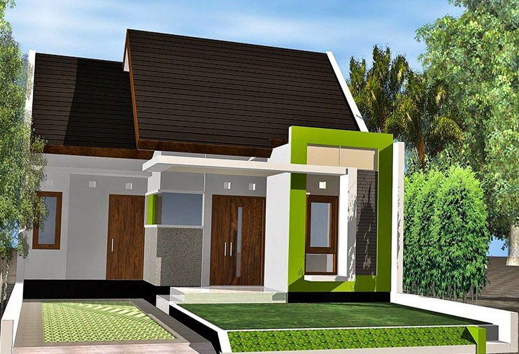 Desain Rumah Kecil Minimalis Atap Modern - Desain id