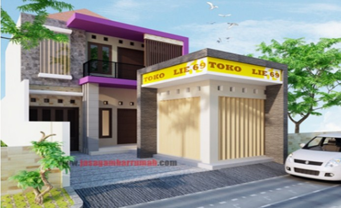 30 Contoh Ide Desain Rumah Plus Toko Minimalis Desain Id