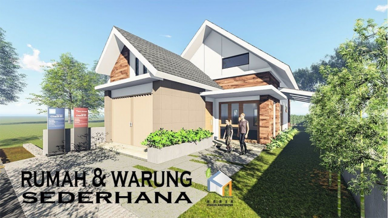 30 Contoh Desain Rumah Plus Warung Minimalis Dan Modern Desain Id