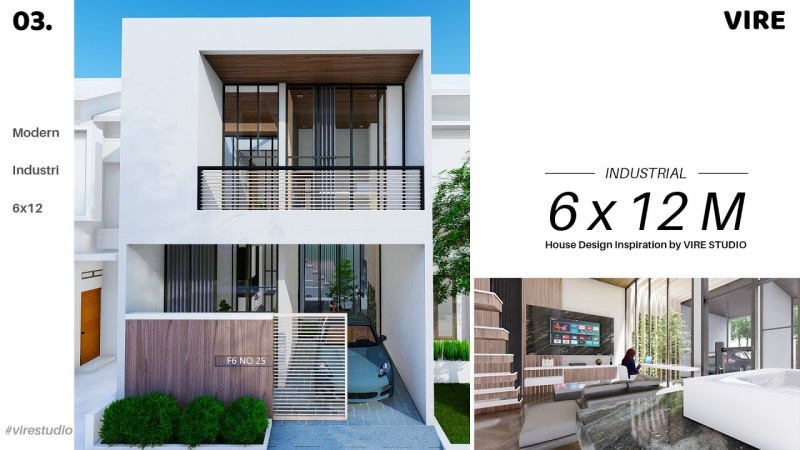 30 Desain Rumah Sederhana 6x12 Minimalis Terbaru - Desain Id