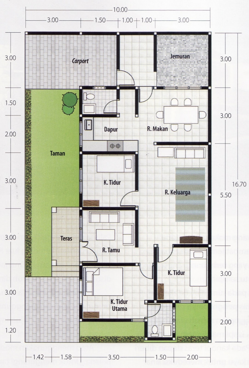 30 Contoh Desain Rumah Sederhana 3 Kamar Di Kampung Desain Id