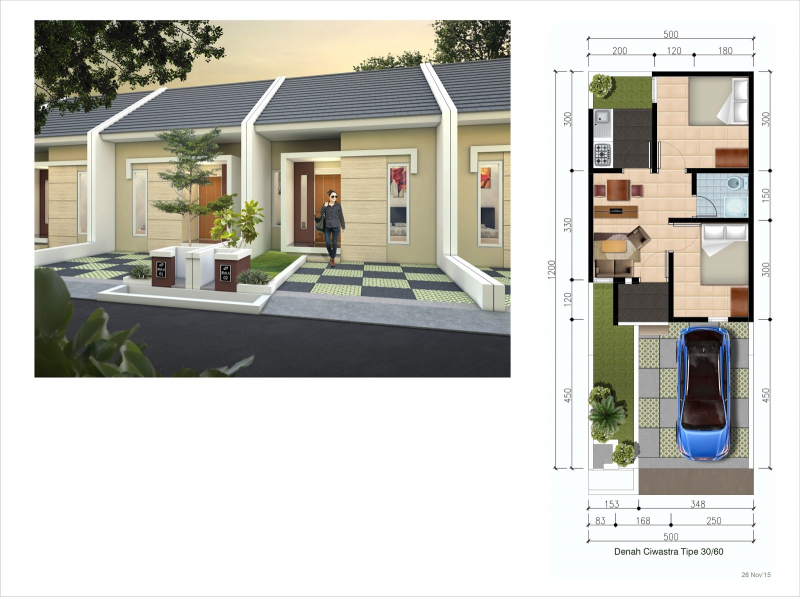 30 Ide Desain Rumah Type 60 Minimalis Modern Terbaru - Desain Id