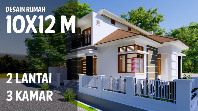 30 Desain Rumah Ukuran 10x12 1 Lantai Elegan dan Minimalis - Desain id