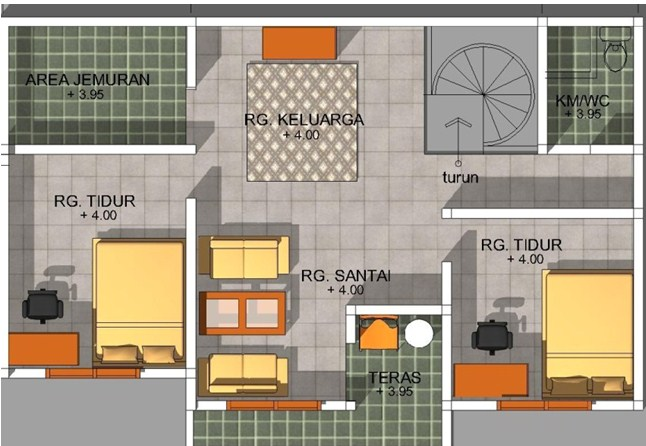 30 Contoh Desain Rumah Ukuran 6x9 Meter Yang Menginspirasi Desain Id