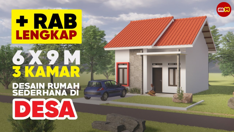 Desain Rumah Ukuran 6x9 3 Kamar Tidur Terbaru Desain Id