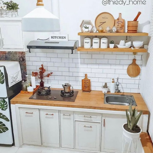 Kitchen Set Dengan Kesan Hangat Desain Id