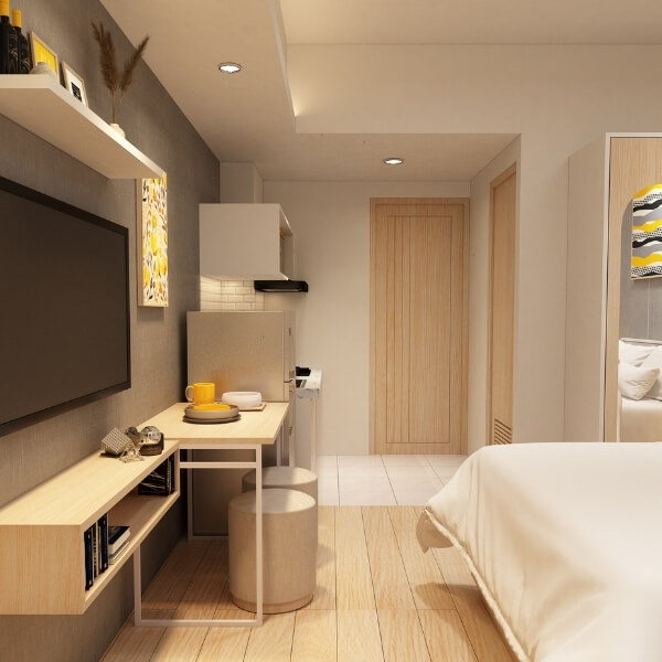 Desain Interior Apartemen Studio 26 - Desain id