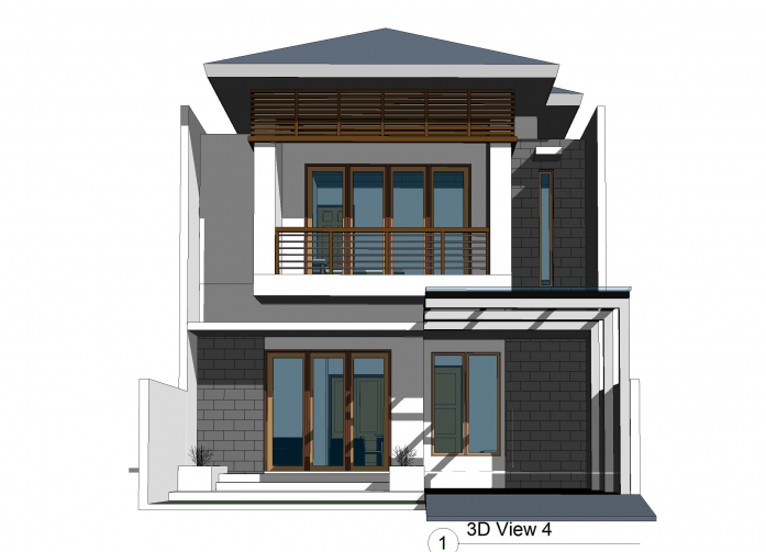 30 Inspirasi Desain Rumah 8x15 1 Lantai Dan 2 Lantai Desain Id